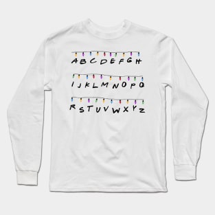 Alphabet Christmas lights message Long Sleeve T-Shirt